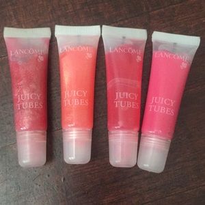 Four Lancôme Juicy Tubes
